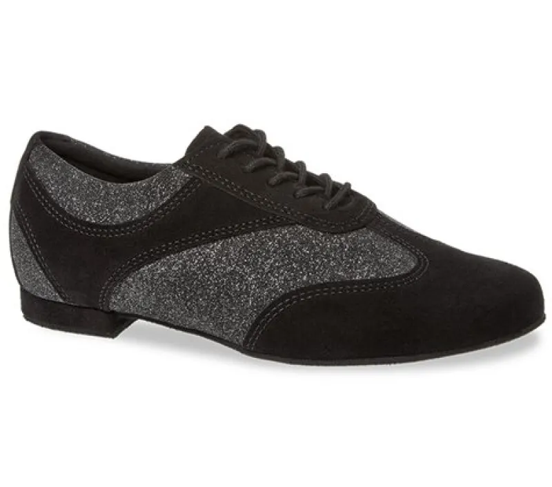 Dame Dansebutikken Linedance Sko Damer|Træningssko Damer-Sort flot lav dansesko til damer