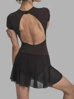 Dame Dansebutikken Ballet Underdele Damer-Sort Grishko pull-on skørt med tynd elastik kant