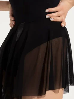 Dame Dansebutikken Ballet Underdele Damer-Sort Grishko pull-on skørt med tynd elastik kant