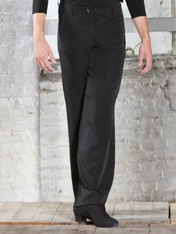 Dansebutikken Dansetøj Herrer-Sort herre dansebuks med vidde i benene - Ready4dance