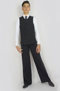 Dansebutikken Dansetøj Herrer-Sort herre dansebuks med vidde i benene - Ready4dance