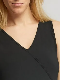 Dame Dansebutikken Pilates Heldragter|Heldragter Til Yoga-Sort løs heldragt med bredde stropper