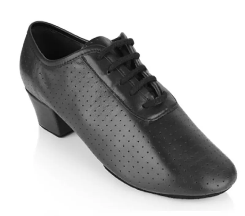 Dame Dansebutikken Tangosko Damer|Træningssko Damer-Sort perforeret skind dansesko træning Ray Rose