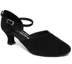 Dame Dansebutikken Tangosko Damer|Social Dansesko-Sort ruskinds social dansesko Rummos