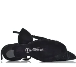 Dame Dansebutikken Tangosko Damer|Social Dansesko-Sort ruskinds social dansesko Rummos