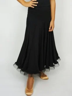 Dansebutikken Dansetøj Pige-Sort standard nederdel til piger - Ready4dance