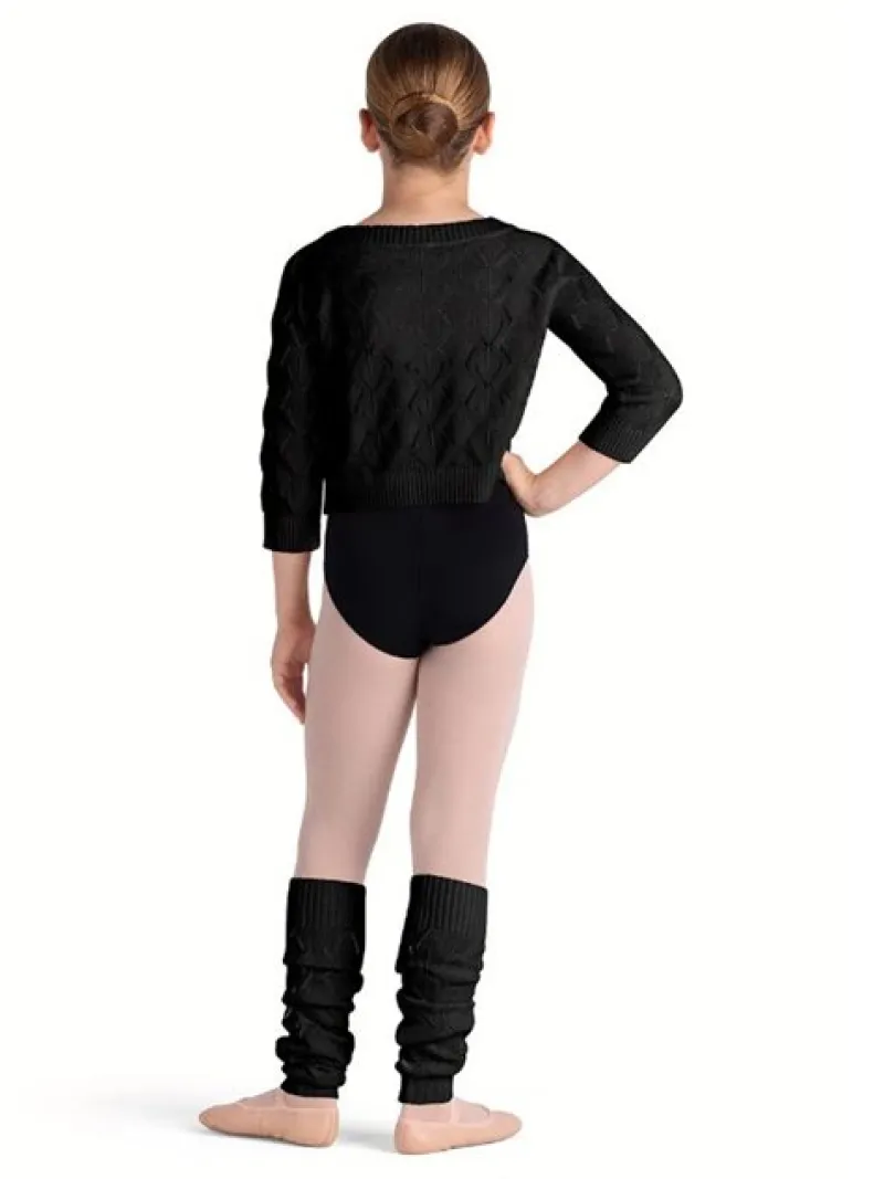 Børn Dansebutikken Ballet Underdele Børn-Sort striktrøje i bomuld til piger Bloch