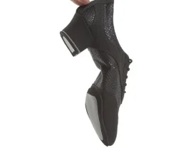 Dame Dansebutikken Salsasko Damer|Tangosko Damer-Sort trænings dansesko vario pro glitter