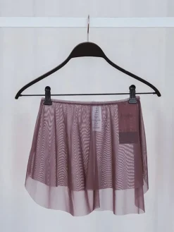 Dame Dansebutikken Ballet Underdele Damer-Støvet lilla Grishko pull-on skørt med tynd elastik kant