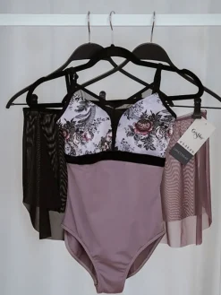 Dame Dansebutikken Ballet Underdele Damer-Støvet lilla Grishko pull-on skørt med tynd elastik kant