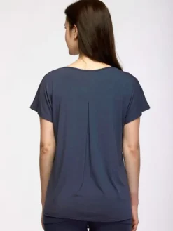 Dansebutikken Pilates Overdele|Yogabluser-Temps danse navy bambus yogabluse