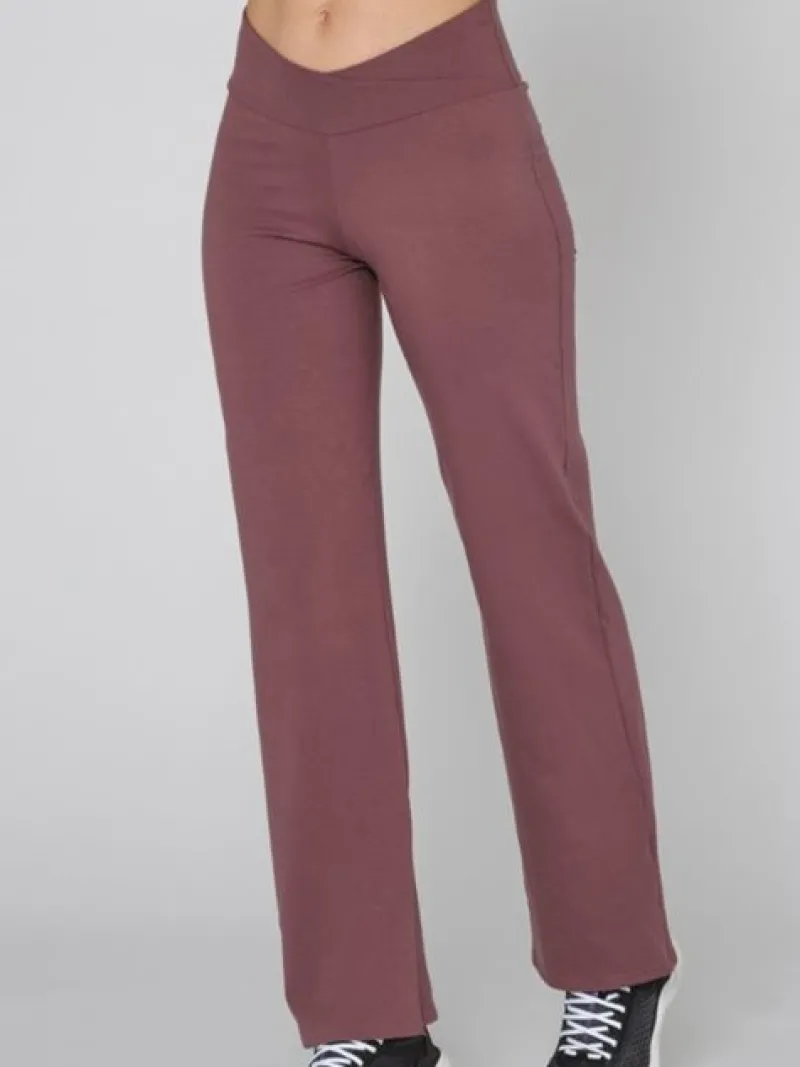 Dansebutikken Pilates Bukser/leggings|Yogabukser-TempsDanse dæmpet rødbrune bukser til dans og yoga