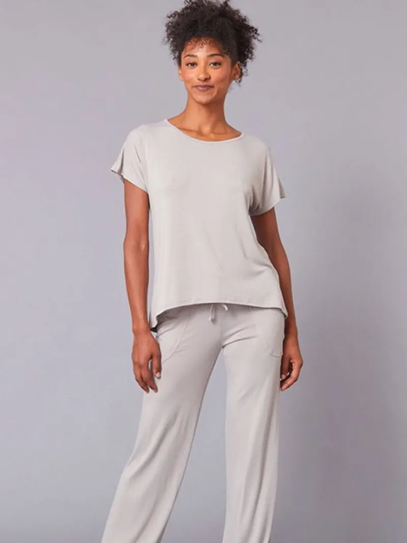 Dansebutikken Pilates Bukser/leggings|Yogabukser-Tempsdanse lys sandfarve behagelig bambus viskose buks