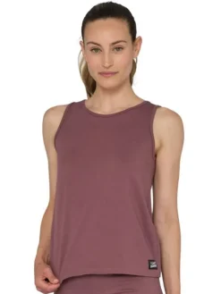 Dansebutikken Pilates Overdele|Yogabluser-Tempsdanse smuk dæmpet rødbrun tanktop til damer