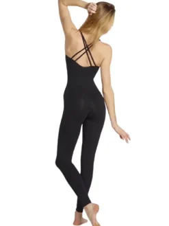Dame Dansebutikken Pilates Heldragter|Heldragter Til Yoga-TempsDanse sort heldragt med lange ben