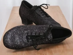 Dame Dansebutikken Salsasko Damer|Tangosko Damer-Træningsdansesko fra Diamant i multicolor glimmer til damer