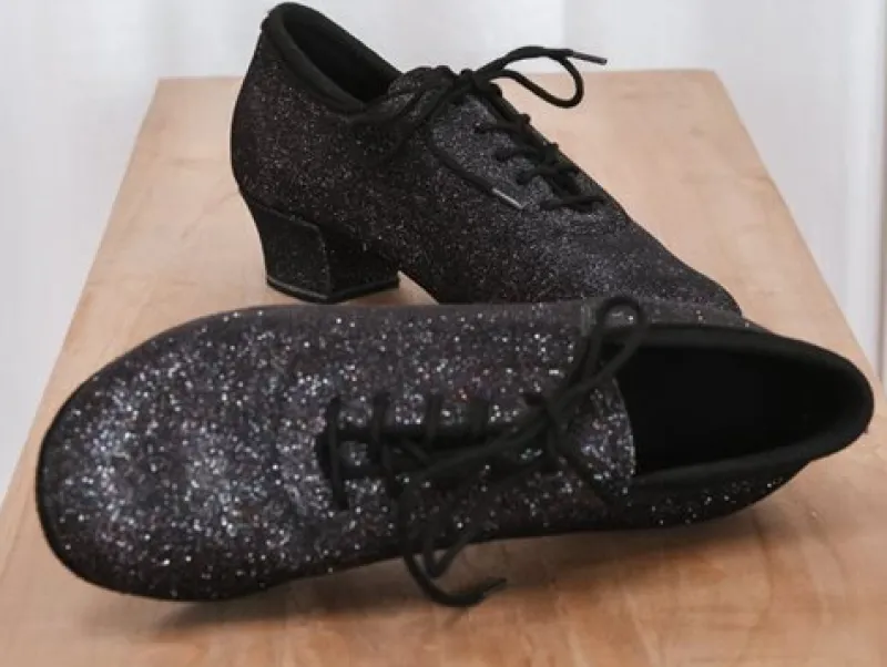 Dame Dansebutikken Salsasko Damer|Tangosko Damer-Træningsdansesko fra Diamant i multicolor glimmer til damer