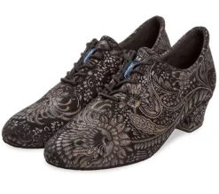 Dame Dansebutikken Salsasko Damer|Tangosko Damer-Træningssko fra Diamant med flot print til damer