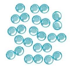 Dansebutikken Rhinsten/smykker|Rhinsten-Turkis rhinsten til ansigt, hår og tøj