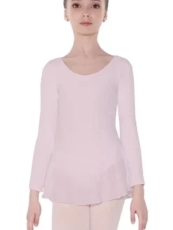 Børn Dansebutikken Balletkjole Piger-Wear Moi dragt med påsyet skørt i lyserød