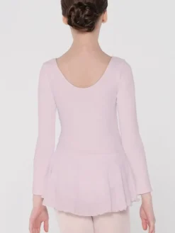 Børn Dansebutikken Balletkjole Piger-Wear Moi dragt med påsyet skørt i lyserød