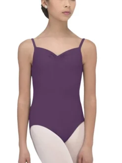 Børn Dansebutikken Balletdragter Børn-Wear Moi dragt med rynk til piger i blomme lilla