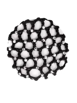 Dansebutikken Gymnastik Hårtilbehør|Hårtilbehør Til Ballet-Wear Moi hårnet i hæklet sort strik med flotte sten