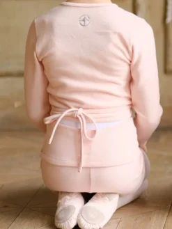 Børn Dansebutikken Overdele Piger|Ballet Toppe Børn-Wearmoi rosa slå om overdel børn ballet/gymnastik