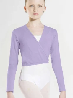 Børn Dansebutikken Overdele Piger|Ballet Toppe Børn-Wearmoi lilla slå om overdel børn ballet/gymnastik