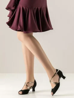 Dame Dansebutikken Salsasko Damer|Tangosko Damer-Werner Kern dansesko Gaby med justerbare stropper