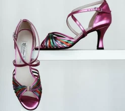 Dame Dansebutikken Salsasko Damer|Tangosko Damer-Werner Kern dansesko multifarvet med 6,5 cm hæl - Mary